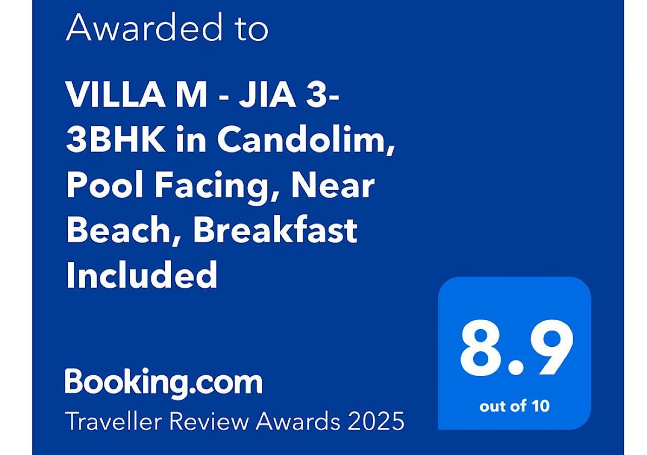 Villa M - Jia 3: Poolside Retreat in Candolim Exterior photo
